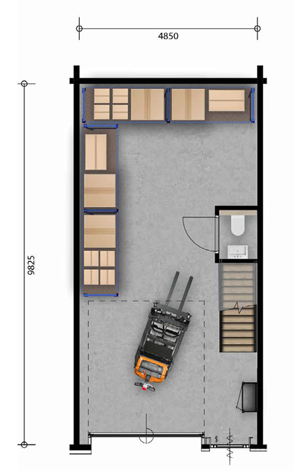 Plattegrond van de begane grond van Type 04