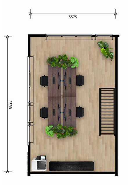 Plattegrond van de eerste verdieping van Type 03